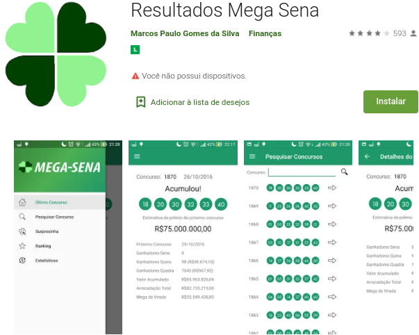 Confira os resultados da Mega Sena pelo celular - Veja como baixar app